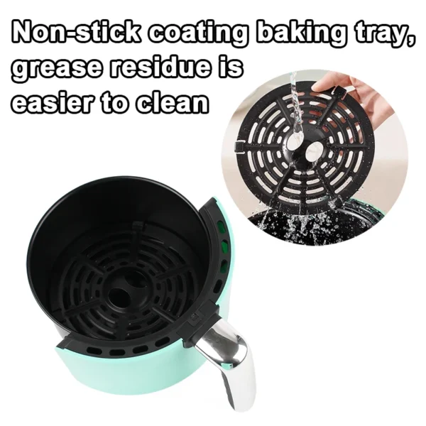 2L Oil Free Deep Fryer French Fries Chicken Roaster Air Frying Grill Machine Temperature Adjustable Smokeless Bread Bake Oven - Image 6