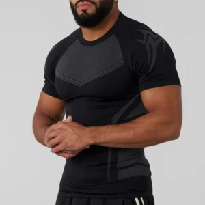 Men Short Sleeve Compression Shirts Quick Dry Fitness Cycling Running T-Shirt Workout Training Underwear Gym Clothing
