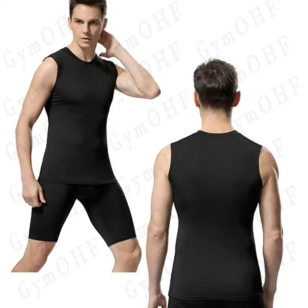 Men Quick Dry Running T-Shirts Compression Vest Sleeveless Quick-Drying Jersey Training Shirt Gym Mens Tank Top 6 Men Quick Dry Running T-Shirts Compression Vest Sleeveless Quick-Drying Jersey Training Shirt Gym Mens Tank Top - Image 6