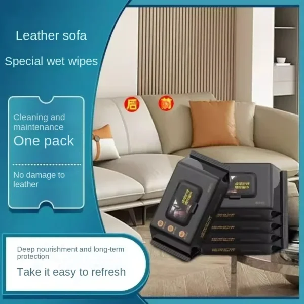 Car interior cleaning wipes Car watch plate plastic leather seat special decontamination coating care car polishing artifacts Au - Image 5