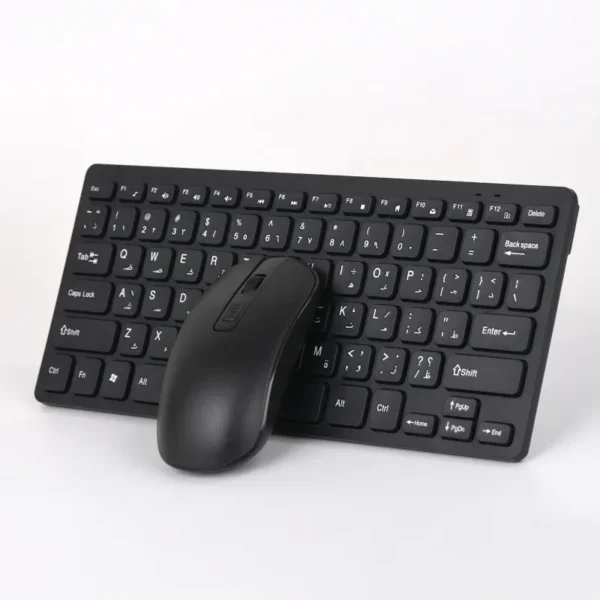 Arabic Language Keyboard Mouse Combo Wireless Arabic Script Learning Keyboard Mouse For Pc Laptop Desktop Speakers - Image 2