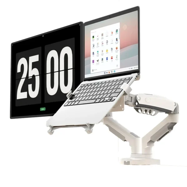 Desktop NB F160 + FP-2 Gas Spring Dual Arm for 17"-27" Monitor Holder + 10"-17" Laptop Support Air Press Mount Stand Load 2-9kg - Image 8