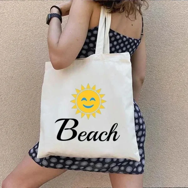 Vintage Retro Summer Beach Holiday Maldives Maldivian Flag Love Heart Shopping Shoulder Canvas Tote Bag Harajuku Work Travel - Image 31
