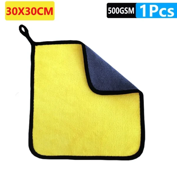 3/10/40Pcs Microfiber Car Cleaning Towel Thicken Soft Drying Cloth Car Body Washing Towels Double Layer Clean Rags Detailing - Image 7