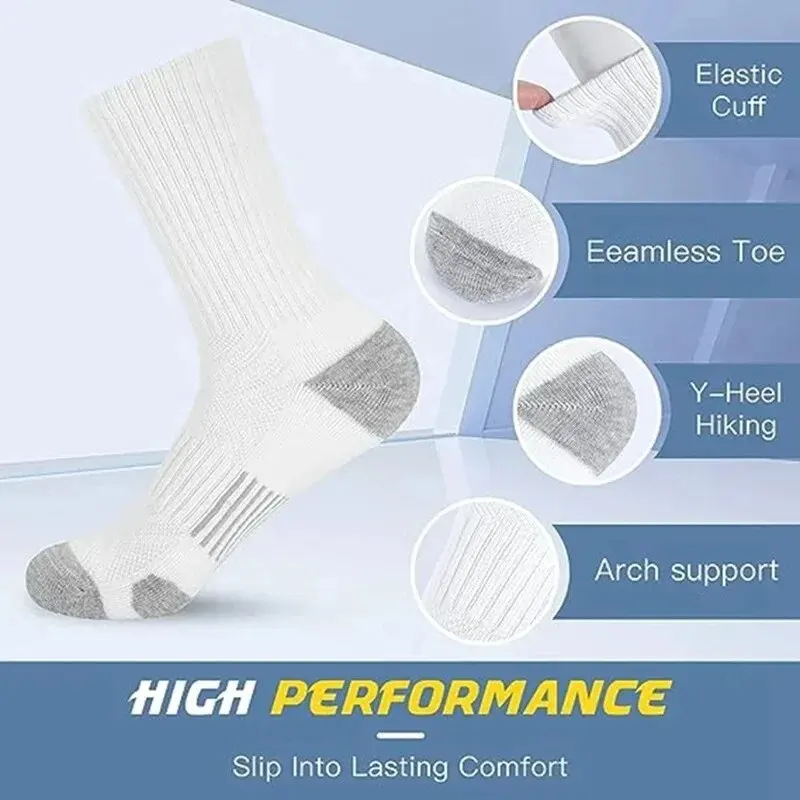 6/12 Pairs Men's Outdoor Gym Socks High Quality Comfortable Soft Ground-Gripping Football Large Size New Style 5 6/12 Pairs Men's Outdoor Gym Socks High Quality Comfortable Soft Ground-Gripping Football Large Size New Style - Image 5