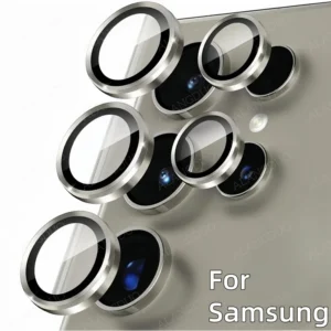 Metal Lens Glass For Samsung Galaxy S25 Ultra S25Plus S24Ultra Lens Ring For Samsung S23 S24 S25Ultra Camera Lens Protector