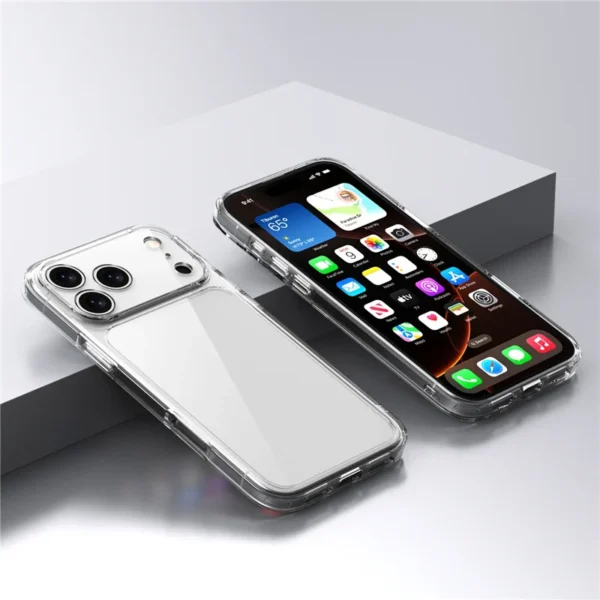 Luxury Hybrid Transparent Shockproof Phone Case For iPhone 17 Pro Max 17 Air 17Pro Max Clear Hard Acrylic Protective Back Cover - Image 11