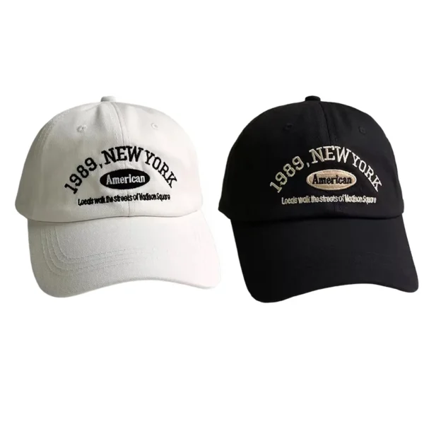 Korean Retro Baseball Hat Women's Autumn Winter Versatile Ins Street Letter Embroidered Caps Summer Couple Men Official Website - Image 15