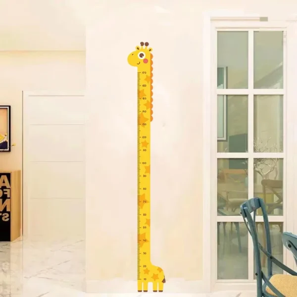Cute Cartoon Height Sticker Unicorn Dinosaur Giraffe Wall Height Measuring Ruler Stickers For Kids Room Kindergarten Decor - Image 3