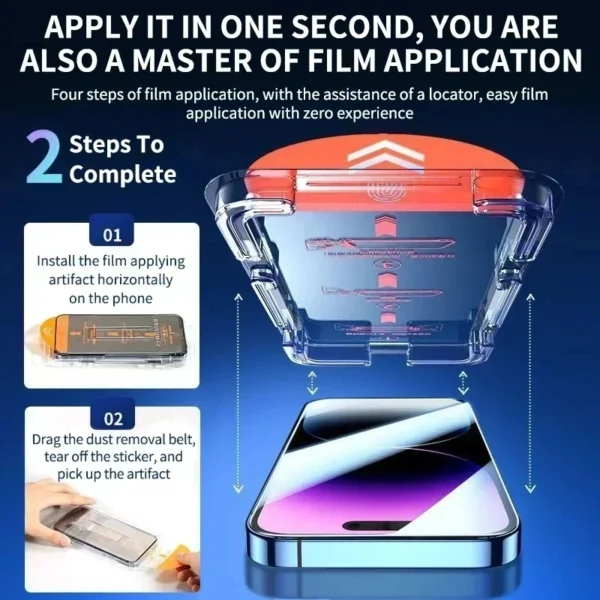 1-3Pcs Oleophobic Coating Dust Free Easy Installation Screen Protector for IPhone 13 11 16 12 14 15 Pro Max Mini XS XR Glass - Image 5