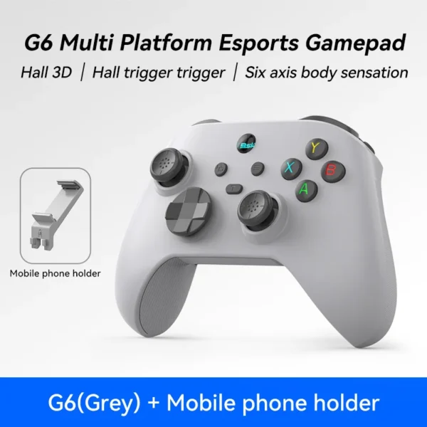 G6 Mobile Game Controller For Switch/IOS/Andriod/PC Support Streaming media/cloud Game Mobile Phone GamePad Hall effect joystick - Image 12