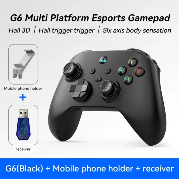 G6 Mobile Game Controller For Switch/IOS/Andriod/PC Support Streaming media/cloud Game Mobile Phone GamePad Hall effect joystick - Image 7