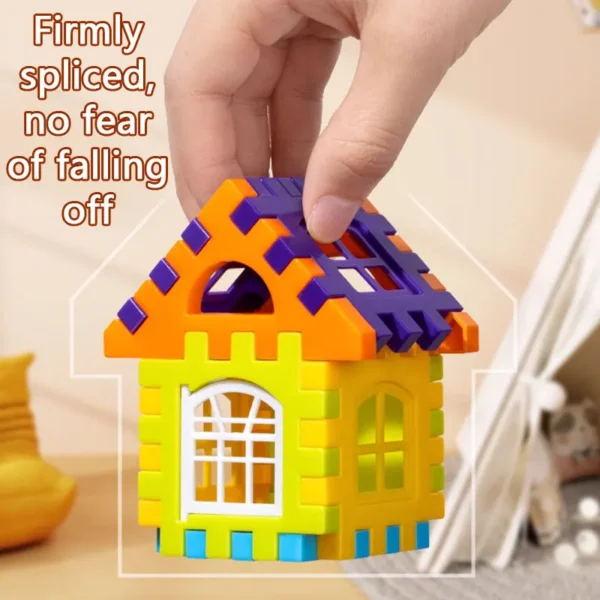 Kids House Building Blocks STEM Educational Toys Creative Construction Play Set for Children Interactive Parent-Child Activity - Image 5