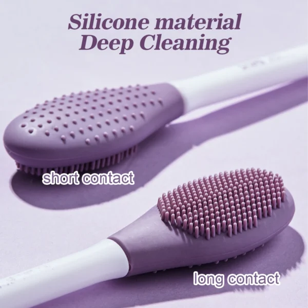 IMAGIC Silicone Facial Cleansing & Mask Brush 2 In1 Facial Skin Care Scrub Exfoliator Scrub Pore Blackhead Deep Cleaning Tools - Image 2