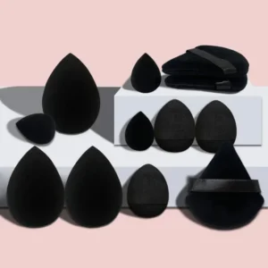 12PCS Makeup Sponges Set Soft Blending Beauty Egg Foundation Sponge Blender Cosmetic Puff for Liquid Powder Women Makeup Tool