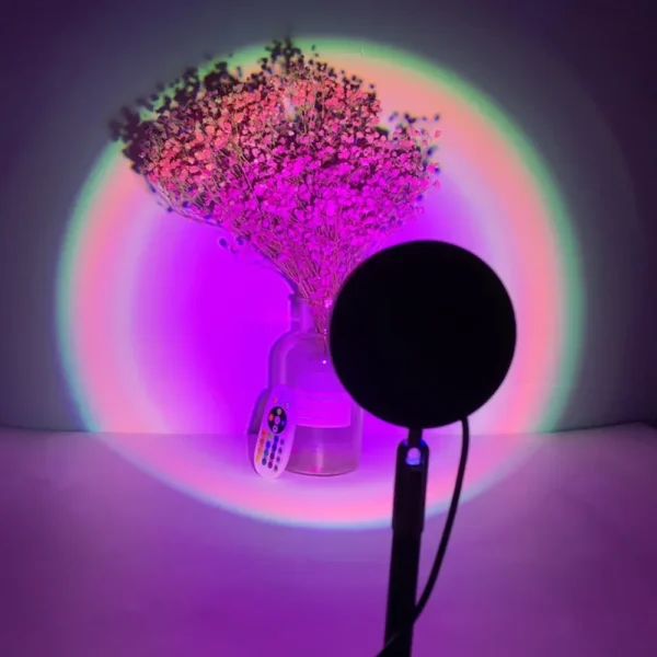 LED Sunset Lamp Nightlights USB Projector Birthday Party Decoration Mood Lights For Bedroom Living Room Wall Photography - Image 6