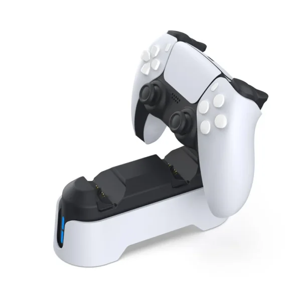 Dual Controller Charger Charging Station For PlayStation 5 Dualsense Controller LED Indicator Fast Charger Dock For PS5 Gamepad - Image 5