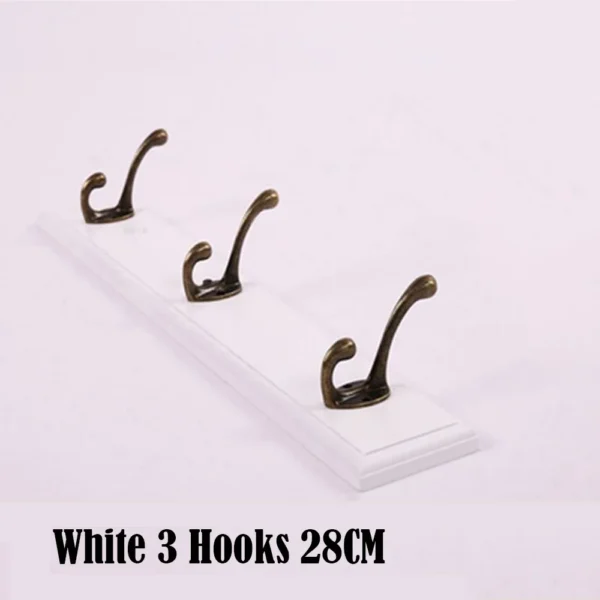 Wall Mounted Solid Wood Coat Rack with Hooks Hats Clothes Hanger Closet Organizer Perchero Furniture for Hallway Entrance Decor - Image 14