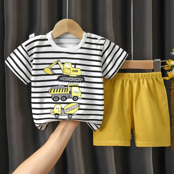 Children's Sets mother Kids Clothes Boys Girl T-shirt Shorts 2PCS Summer Cotton Short sleeve Baby Children Clothing Toddler Suit - Image 11