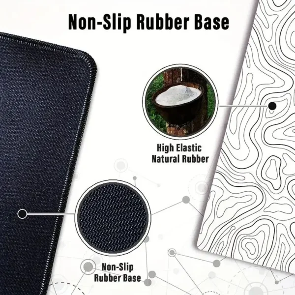 1PC Large Mouse Pads For Desk, Gaming Mouse Pad, Mouse Pad with Stitched Edges and Non-Slip Rubber Base, Extended Mouse Pad - Image 4