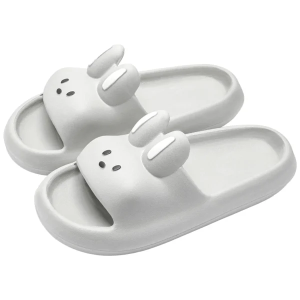 Cartoon Rabbit Slippers Soft Thick Sole Cute Slides Women Men Couples Summer Beach Sandals Bathroom Shower Non Slip Shoes - Image 8