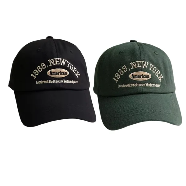 Korean Retro Baseball Hat Women's Autumn Winter Versatile Ins Street Letter Embroidered Caps Summer Couple Men Official Website - Image 19