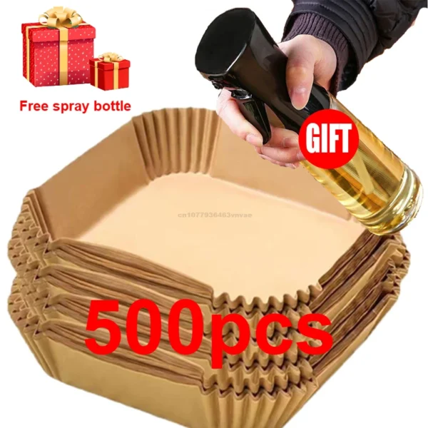 20cm Air Fryer Paper Liner Pastry Accessories Airfryer Cooking Baking Paper Tool Aerogrill Parchment Oven Disposable Dishes - Image 13