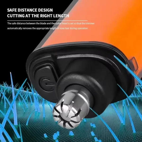 2 In 1 Portable Electric Nose Hair Trimmer USB charging Nose Ears Hair Eyebrow Trimmer for Men Rechargeable Painless set - Image 5
