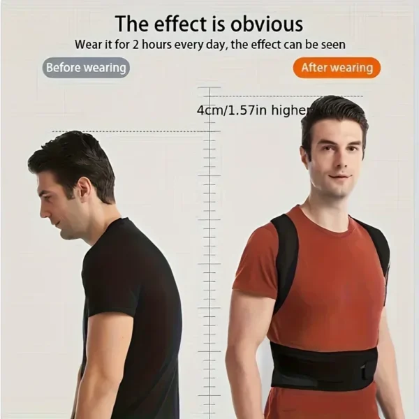 Posture Corrector Back Support Belt Orthopedic Corset Back Brace Support Back Straightener Adjustable Shoulder Wrap XXXL Amagi - Image 5