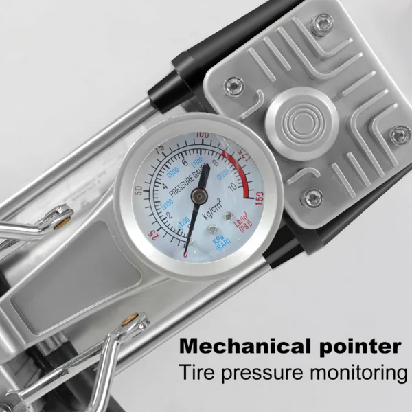 12V 150PSI Heavy Duty Deluxe Portable Metal Air Compressor Car Inflatable Pump with Pressure Gauge Dual Cylinder Mini Compressor - Image 4