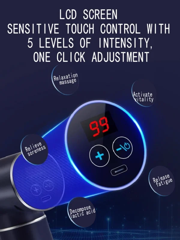 Original Lenovo Professional Grade Fascia Gun N2 N3 Series Muscle Relaxation Massager LED Touch Screen 6-8Massage Head Gifts - Image 3
