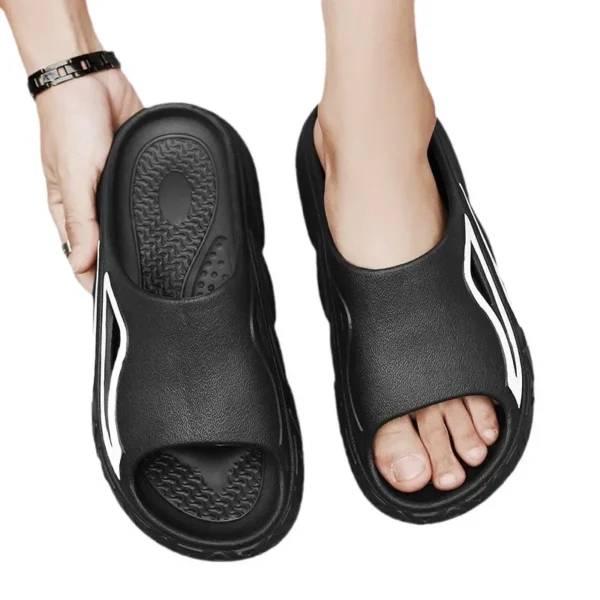 Men's Beach Sandals Soft Bottom Thick Heel Anti-Slip Slippers Summer Outdoor Wear Comfortable EVA Slides Casual Footwear - Image 4
