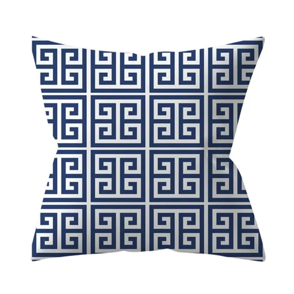 Navy Blue Mandala Nordic Geometric Pillowcase 45x45 Cushion Cover Decorative Pillow Sofa  Home Decor Polyester - Image 12