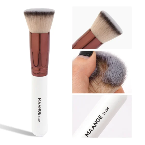 Makeup Brushes Kit 4pcs with Case Foundation Concealer Powder Makeup Brush Soft Fluffy Bristles Big Cosmetic Brushes Set Beauty - Image 4