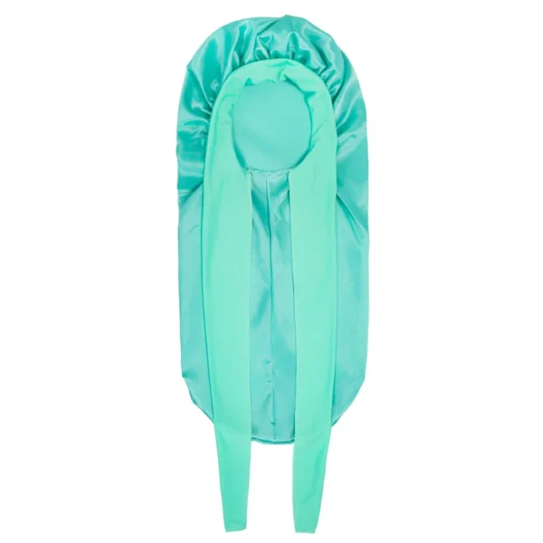Extra Large Hair Long Silk Bonnet Cap With Elastic Satin Hair Band Comfortable Head Cover Night Sleep Hat For Sleeping Shower - Image 11