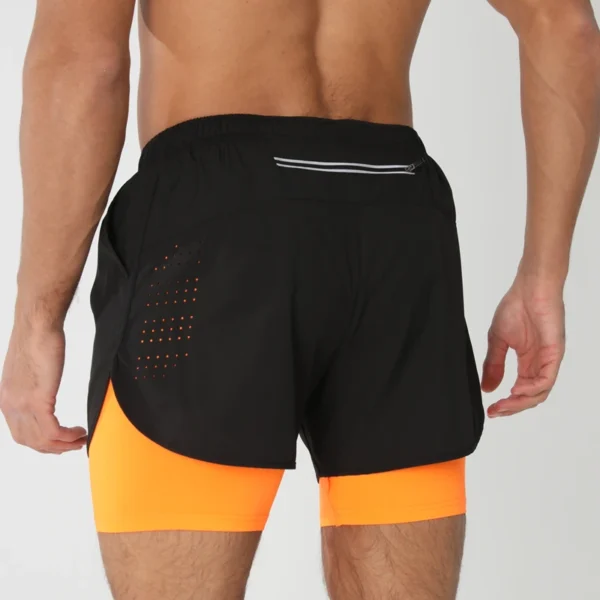 New men's running double-layer shorts quick-drying fitness 2-in-1 shorts men's sports workout training bodybuilding shorts male - Image 10