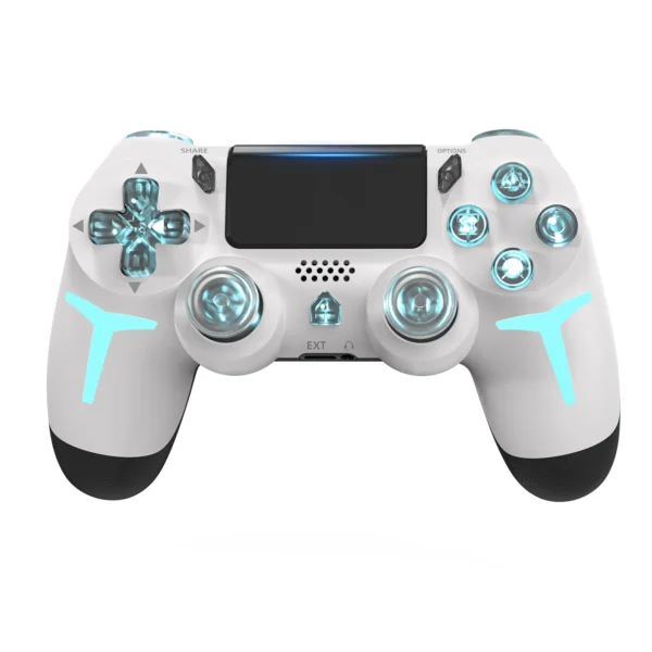 GAMINJA RGB Light Wireless Game Controller For PS4 PS3 Console Computer PC LED Bluetooth Gamepad 6-axis Gyroscope Dual Vibration - Image 8