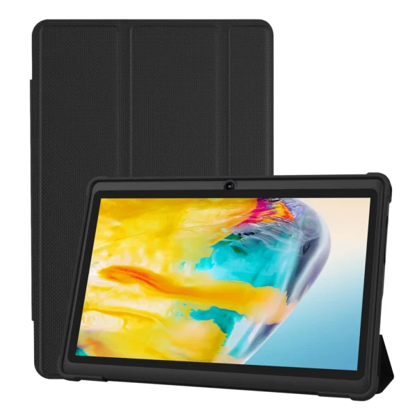 Pritom 7 Inch Tablet PC, Android 13 Quad Core, 4GB(2+2GB Virtual) RAM 32GB ROM, WiFi, Dual Camera, USB C, with Leather Case - Image 7