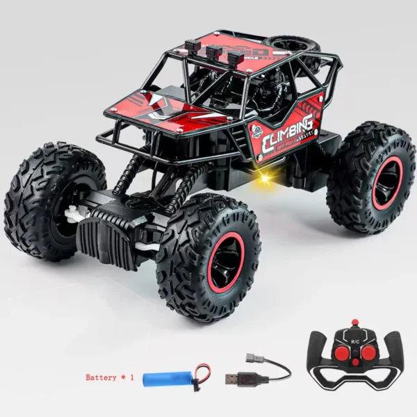 New RC Car 1:16 2WD with LED Light 2.4G 20KM/H High Speed Off-Road Climbing Remote Control Car Toy Gifts for Boys Girls Kids - Image 10