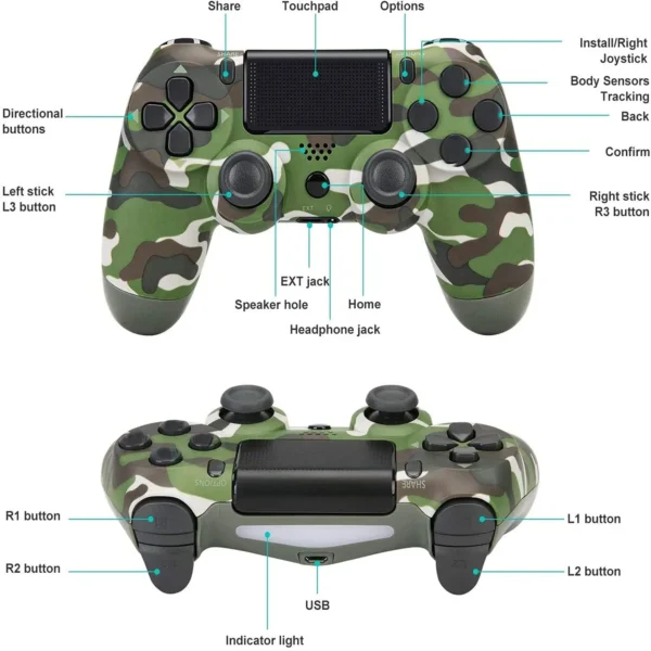 Wireless Controller For PS4 PC Android Support Bluetooth Gamepad For Play Station 4 Joystick Console Joypad With Touchpad - Image 2