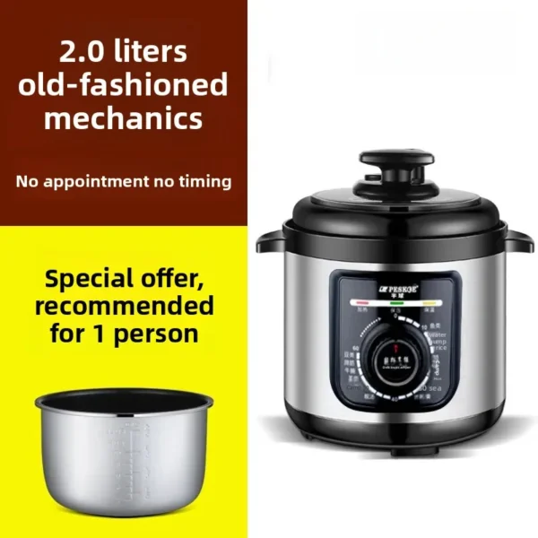 Smart Appointment Electric Pressure Cooker Home Use Mini Non-stick 3-4L Timed Multi-function Pressure Pot for Rice Cooking - Image 13