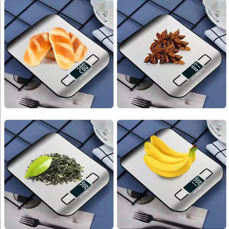 Digital Kitchen Scale LED Display 5kg/1g Stainless Steel Panel Electronic Scales Home Jewelry Food Snacks Weighing Baking Tools 5 Digital Kitchen Scale LED Display 5kg/1g Stainless Steel Panel Electronic Scales Home Jewelry Food Snacks Weighing Baking Tools - Image 5