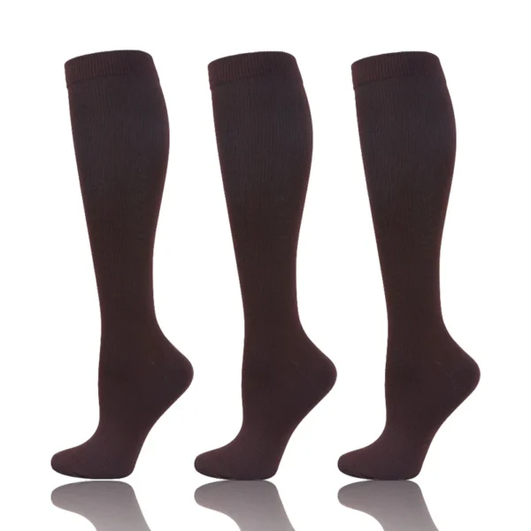 58 Styles 3 Pairs/Pack Compression Socks Knee High 30MmHg  Women Men Sports Socks Edema Diabetes Varicose Veins Running Socks - Image 59