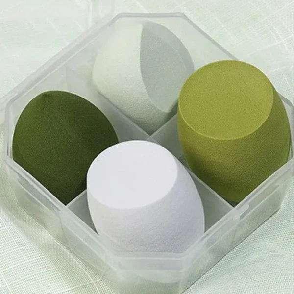 4-Pack Multifunctional Beauty Blenders, for Foundation, Cream & Liquid Cosmetics, Ultra-Soft Makeup Sponges with Storage Case - Image 20