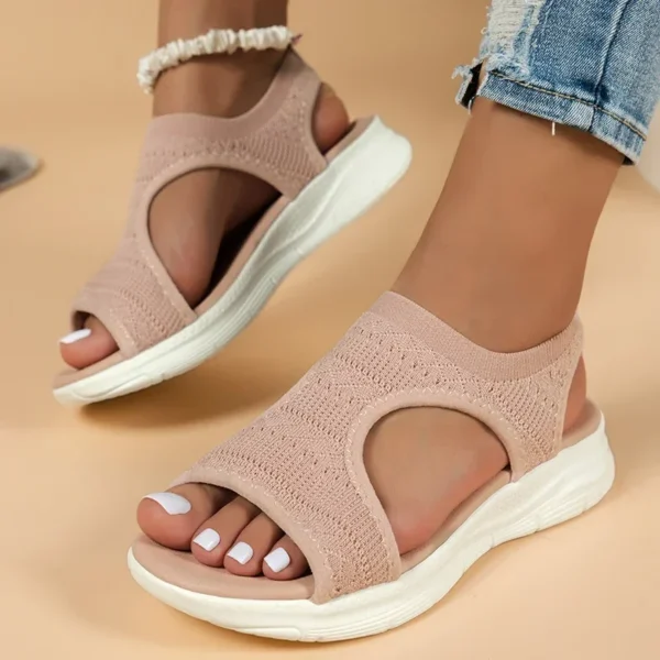 Women Sandals Open Toe Wedge Sandals Ladies Summer New Mesh Fish Platform Sandals Women Light Casual Shoes Women Zapatillas Muje - Image 3