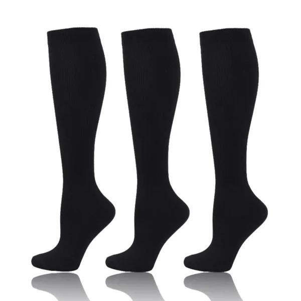 58 Styles 3 Pairs/Pack Compression Socks Knee High 30MmHg  Women Men Sports Socks Edema Diabetes Varicose Veins Running Socks - Image 61