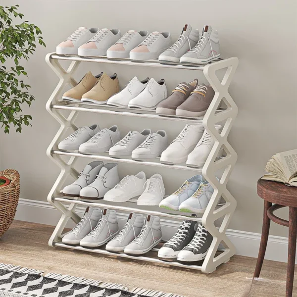 Shoe Rack Space Saving Wooden Shoemakers for Hall With Bank Living Room Cabinets Shoes Organizer Storage Cube Furniture Shoerack