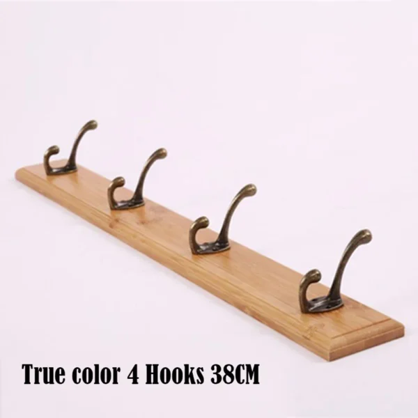 Wall Mounted Solid Wood Coat Rack with Hooks Hats Clothes Hanger Closet Organizer Perchero Furniture for Hallway Entrance Decor - Image 12