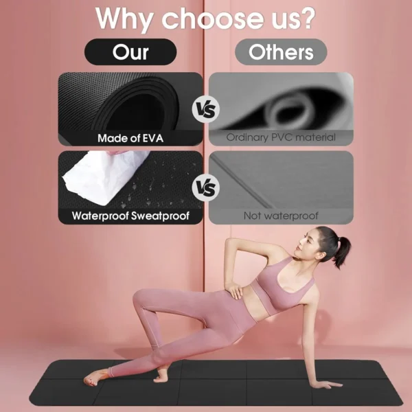 Yoga mat sports fitness EVA comfortable foam 4mm thick yoga mat sports yoga and Pilates gymnastics mat - Image 6