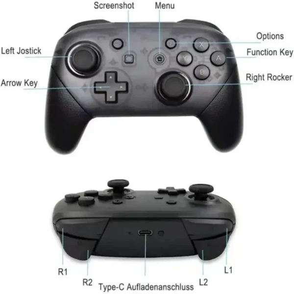 Wireless Pro Controller Compatible with Switch/Switch Lite/Switch OLED Switch Remote Gamepad with Joystick Double Vibration NFC - Image 6